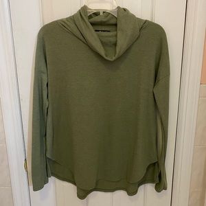Green Cowl Neck Top